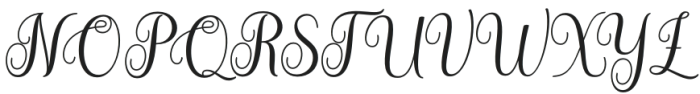 Bella Bellivia Regular otf (400) Font UPPERCASE