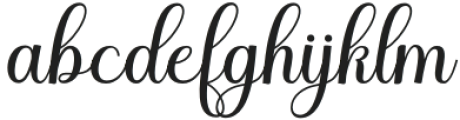 Bella Bellivia Regular otf (400) Font LOWERCASE