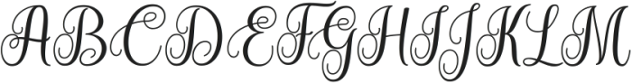 Bella Bellivia Regular ttf (400) Font UPPERCASE