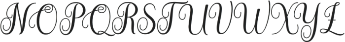 Bella Bellivia Regular ttf (400) Font UPPERCASE