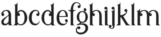 Bellafaith Regular otf (400) Font LOWERCASE