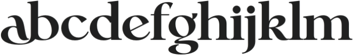 Bellagia Display Black otf (900) Font LOWERCASE