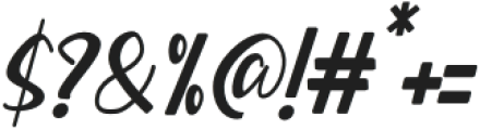 Bellami Italic otf (400) Font OTHER CHARS