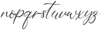 Bellamy Signature otf (400) Font LOWERCASE