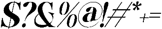Bellanova Italic otf (400) Font OTHER CHARS