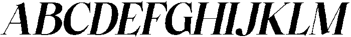 Bellanova Italic otf (400) Font UPPERCASE