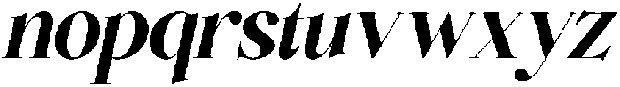 Bellanova Italic otf (400) Font LOWERCASE