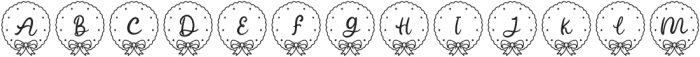 BellchimeChristmasMonogram-Rg otf (400) Font LOWERCASE