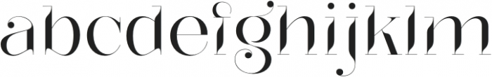 Belle Story Display Thin otf (100) Font LOWERCASE