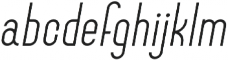 Belleau Light Italic otf (300) Font LOWERCASE