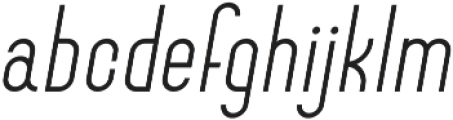 Belleau Light Italic ttf (300) Font LOWERCASE