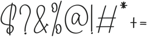 Bellina Signature Regular otf (400) Font OTHER CHARS