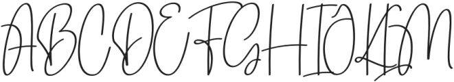 Bellina Signature Regular otf (400) Font UPPERCASE