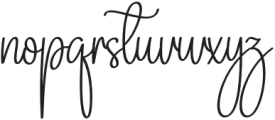 Bellina Signature Regular otf (400) Font LOWERCASE