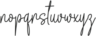 Bellinda Script Regular otf (400) Font LOWERCASE