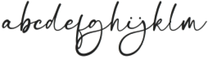 Bellissa Signature otf (400) Font LOWERCASE