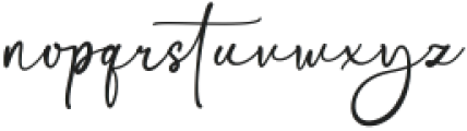 Bellissa Signature otf (400) Font LOWERCASE