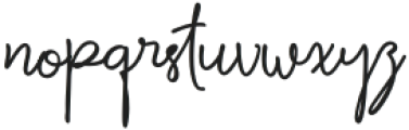 Bellofandia Regular otf (400) Font LOWERCASE