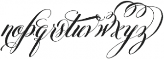 Belluccia Stylistic Bold otf (700) Font LOWERCASE