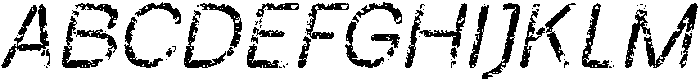 Belmein Rounded Stamp Italic otf (400) Font UPPERCASE