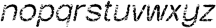 Belmein Rounded Stamp Italic otf (400) Font LOWERCASE