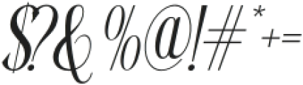 Beloved Dream Italic otf (400) Font OTHER CHARS