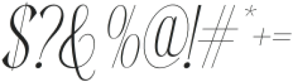 Beloved Dream Thin Italic otf (100) Font OTHER CHARS