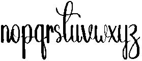 Beloved Regular otf (400) Font LOWERCASE