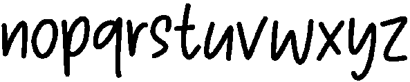 Beloved Regular otf (400) Font LOWERCASE