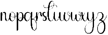 Beloved Regular otf (400) Font LOWERCASE