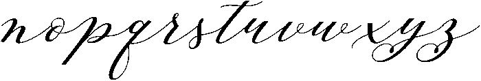 Beloved Script otf (400) Font LOWERCASE