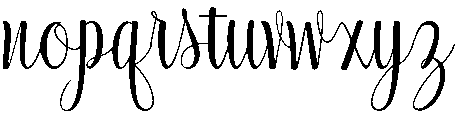 Beloved otf (400) Font LOWERCASE