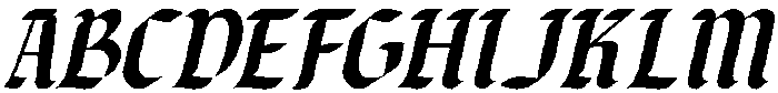 Beltino Slant otf (400) Font UPPERCASE