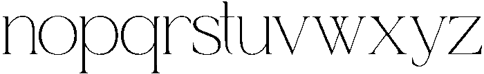 Belvina Regular otf (400) Font LOWERCASE