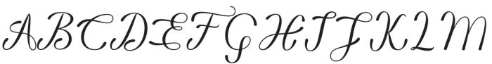 Belycha Regular otf (400) Font UPPERCASE