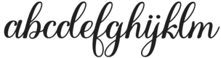 Belycha Regular otf (400) Font LOWERCASE