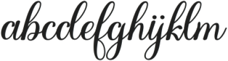 Belycha Regular ttf (400) Font LOWERCASE