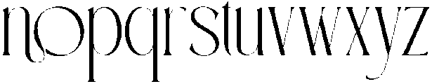 Bemine-Regular otf (400) Font LOWERCASE