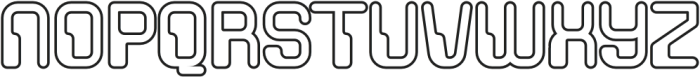 Bemora Outline otf (400) Font LOWERCASE