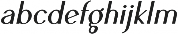 Ben Medium Italic otf (500) Font LOWERCASE