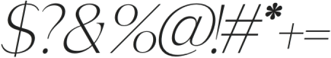 Benage Oblique otf (400) Font OTHER CHARS