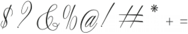 Benalline Signature Regular otf (400) Font OTHER CHARS