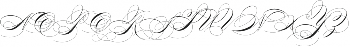 Benalline Signature Regular otf (400) Font UPPERCASE