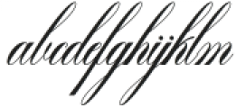 Benalline Signature Regular otf (400) Font LOWERCASE