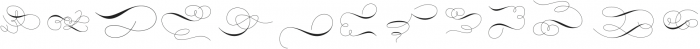 Benalline Signature Swash Regular otf (400) Font LOWERCASE
