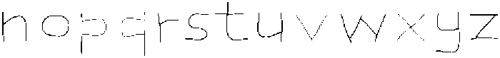 Bend Your Brain Line otf (400) Font LOWERCASE
