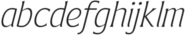 Bendara Extra Light Italic otf (200) FONT
