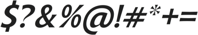 Bendara Medium Italic otf (500) Font OTHER CHARS