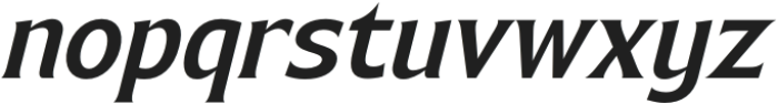 Bendara Medium Italic otf (500) Font LOWERCASE