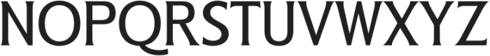 Bendara Regular otf (400) Font UPPERCASE